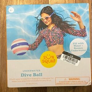 Underwater 9'' Dive Ball - Sun Squad™: Vinyl Pool Game for Ages 8+